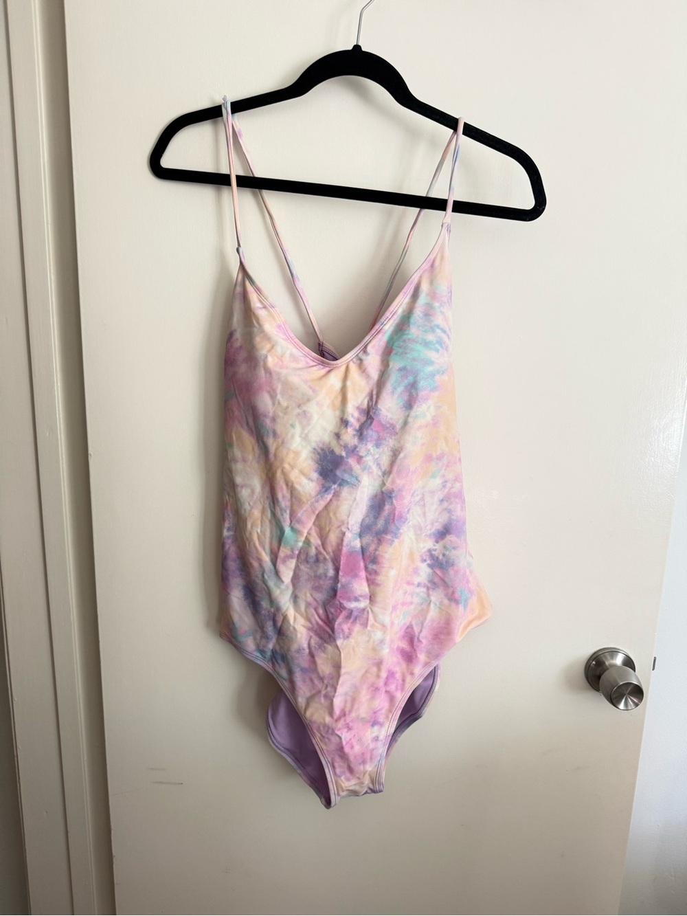 Ninety Pastel Tie-Dye One-Piece Bodysuit - Pink, Purple & Peach